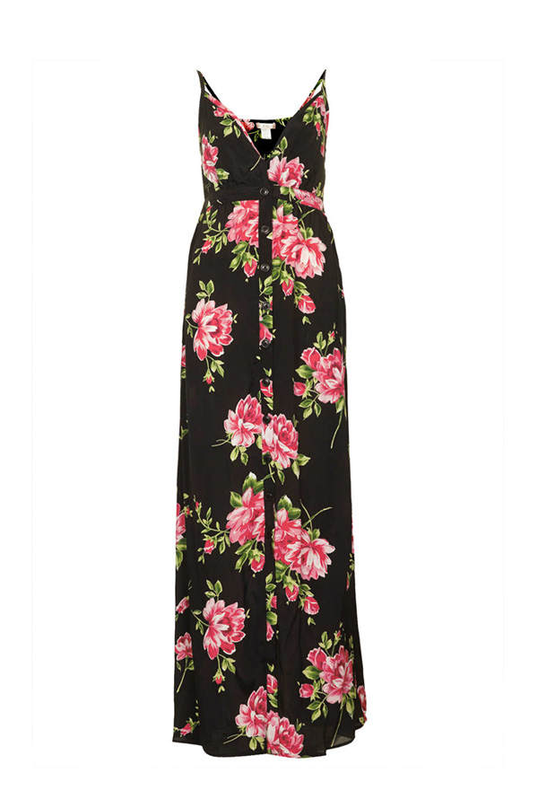 Geblümtes Maxikleid von Topshop.com