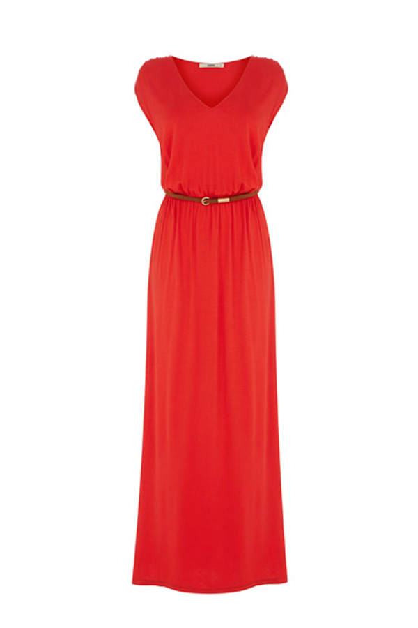 Rotes Maxikleid von Oasis