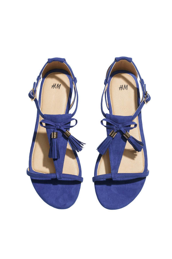 Blaue Sandalen von H&M