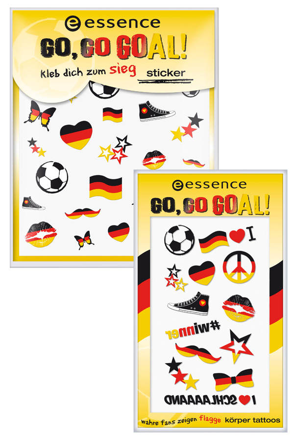 Sticker und Körper-Tattoos von Essence