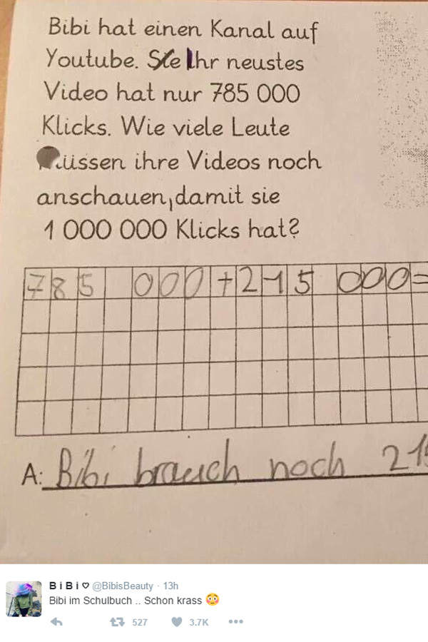 Bibi gibt es im Schulbuch