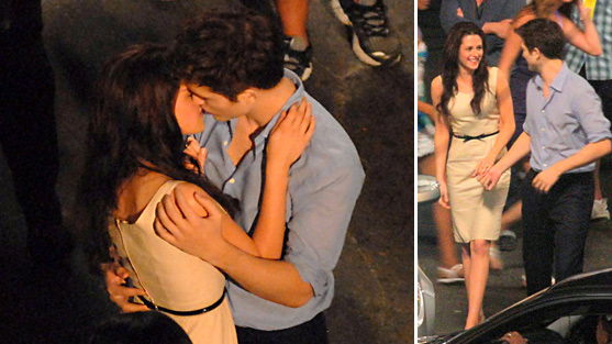 Twilight 4: Robert und Kristen knutschen am Set