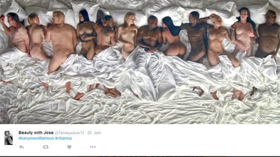 Taylor Swift nackt im Bett mit Kanye West!