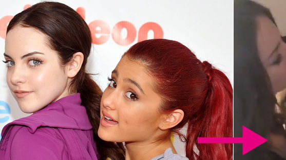 Ariana Grande und Elizabeth Gillies küssen sich!