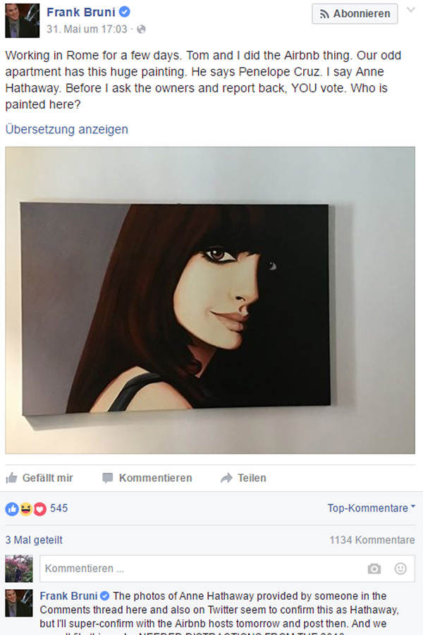 Penélope Cruz oder Anne Hathaway?