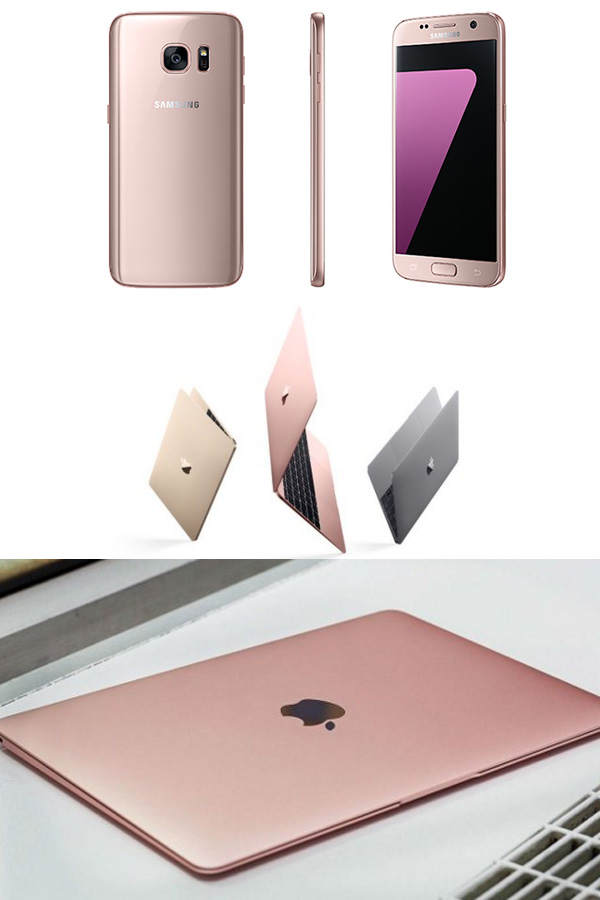 Samsung Galaxy S7, S7 Edge & Apple MacBook in Rosa