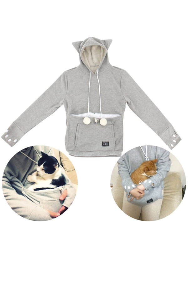 Süße Hoodie mit Haustiertasche