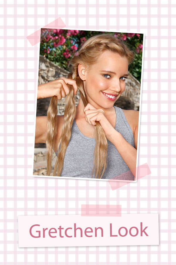 Gretchen-Look für lange Haare