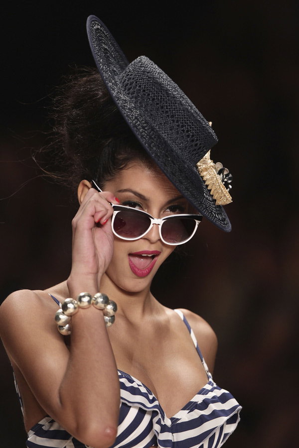 Rebecca Mir auf der Fashion Week Berlin