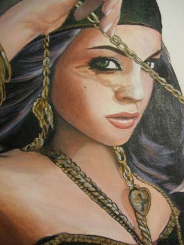 Portrait Zeichnung von Lindsay Lohan
