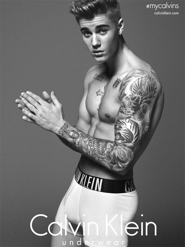Justin Bieber wirbt für Calvin Klein