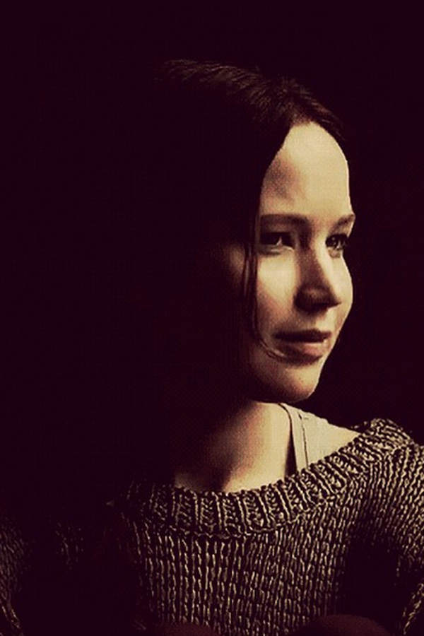 Jennifer Lawrence mit Katniss-Zopf