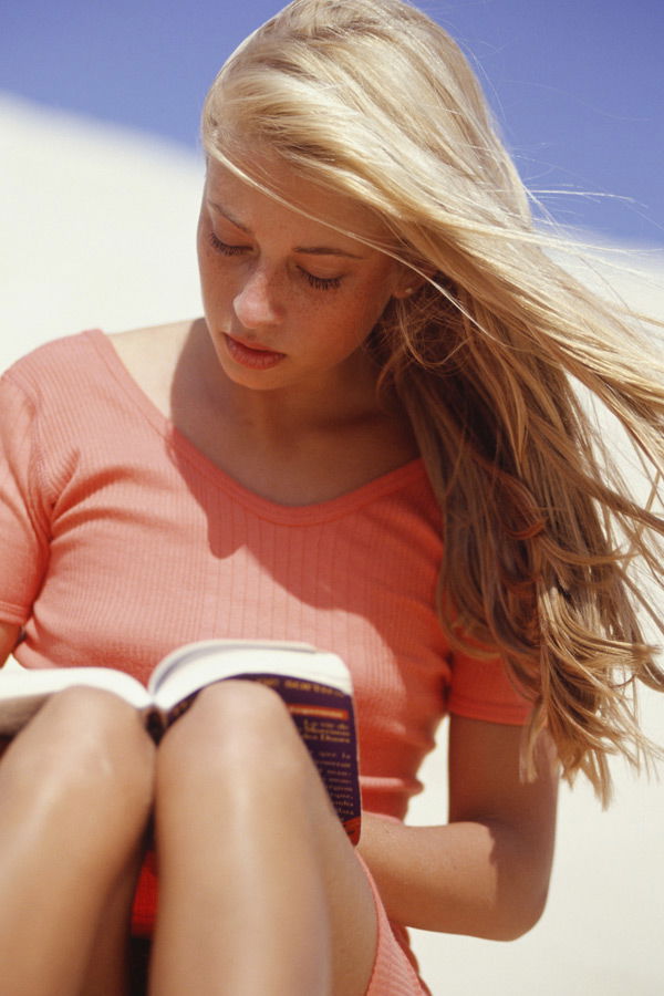 Trockene Haare im Sommer
