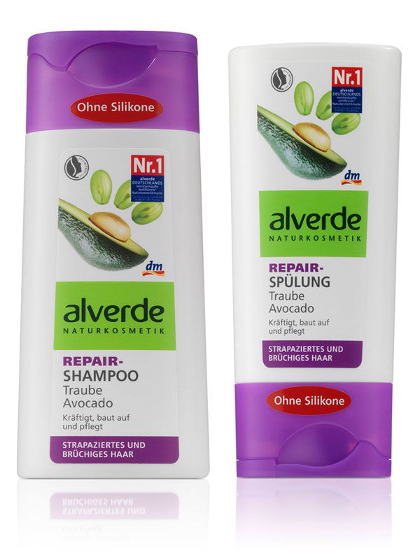 Vegan: alverde Shampoo Traube Avocado