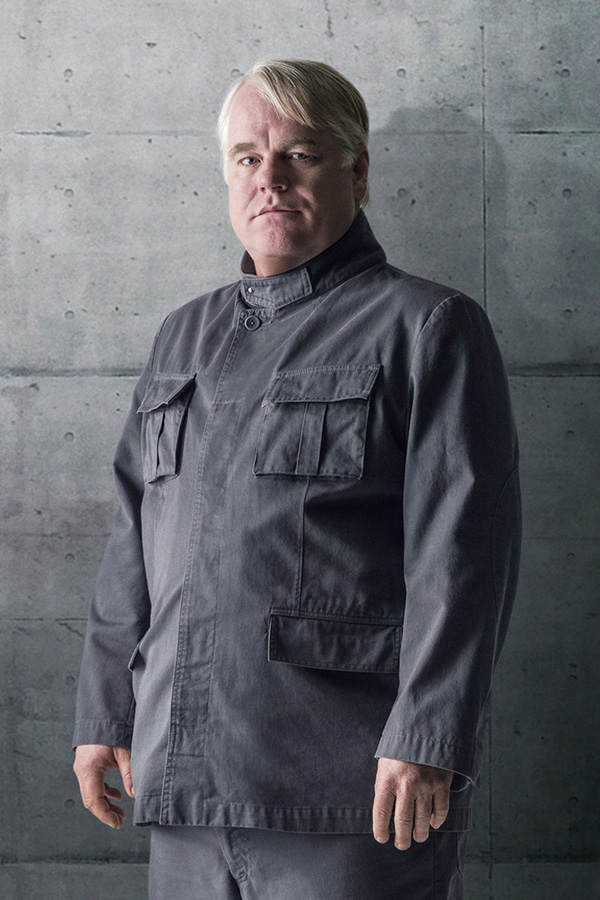 Plutarch (Philip Seymour Hoffman) in Distrikt 13
