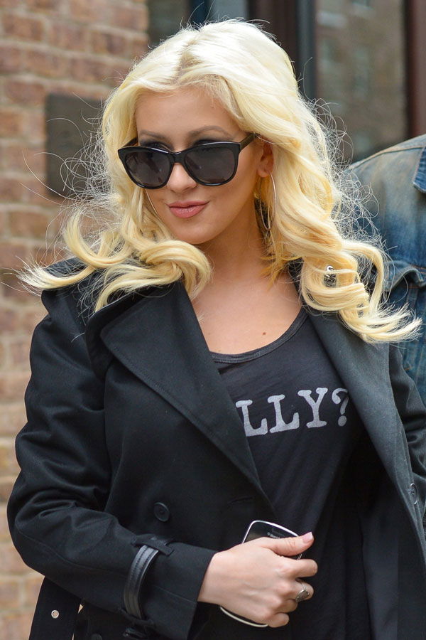 Platinblond: Christina Aguilera