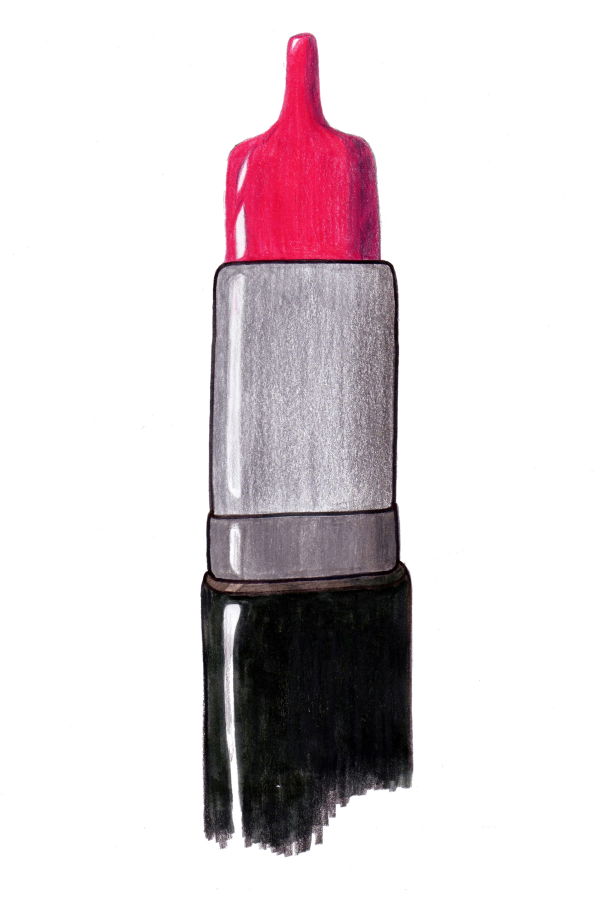Lippenstift gespitzt: Die Draufgängerin