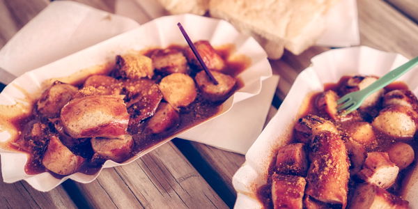 Vegane Currywurst aus Seitan
