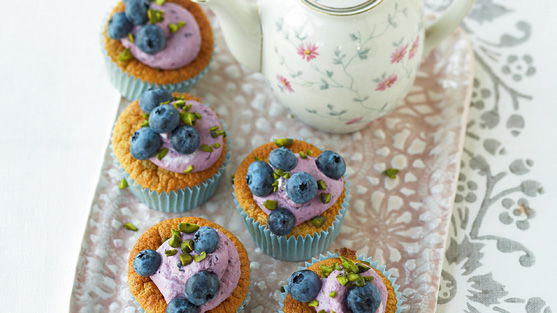 Cupcake: Heidelbeer-Mascarpone