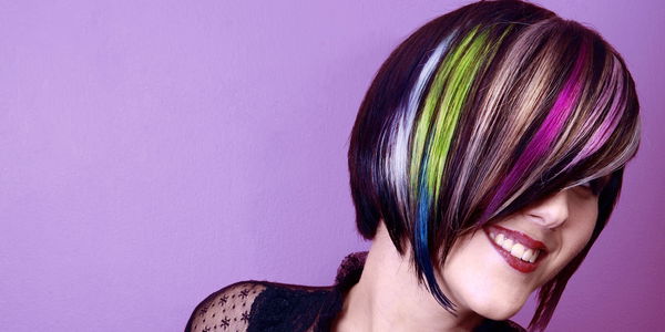 Coole Haar-Strähne: Style für kurze Haare