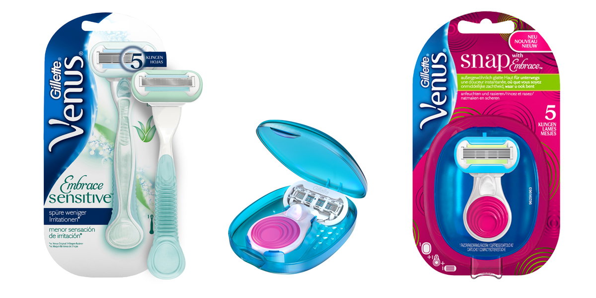 Gillette Venus drei Produkte