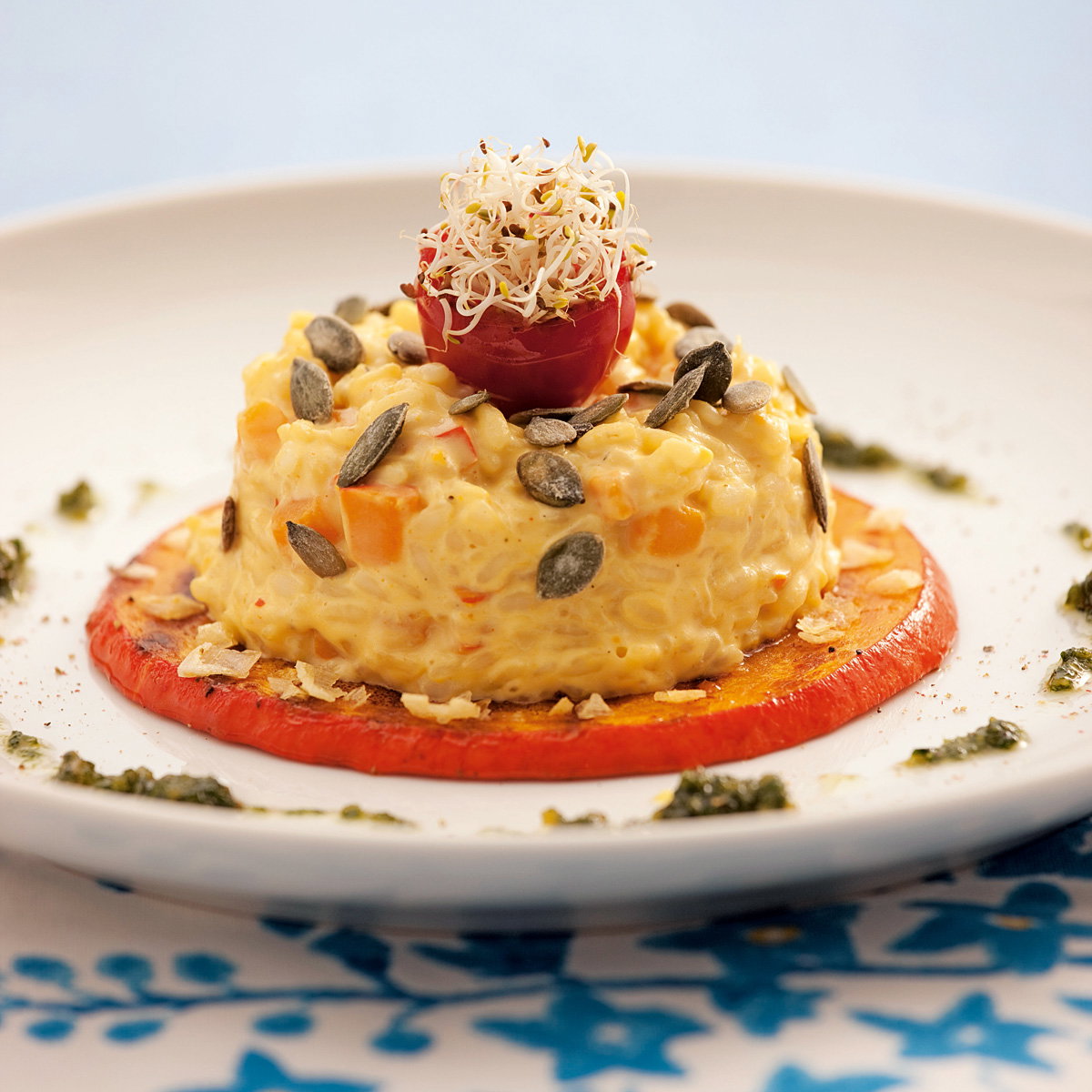 Kürbis Risotto vegan