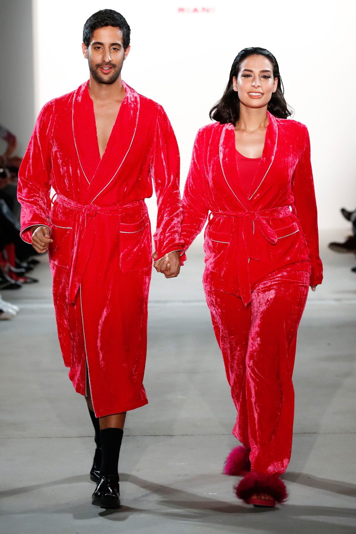 Sami und Lamiya Slimani bei der Berliner Fashion Week