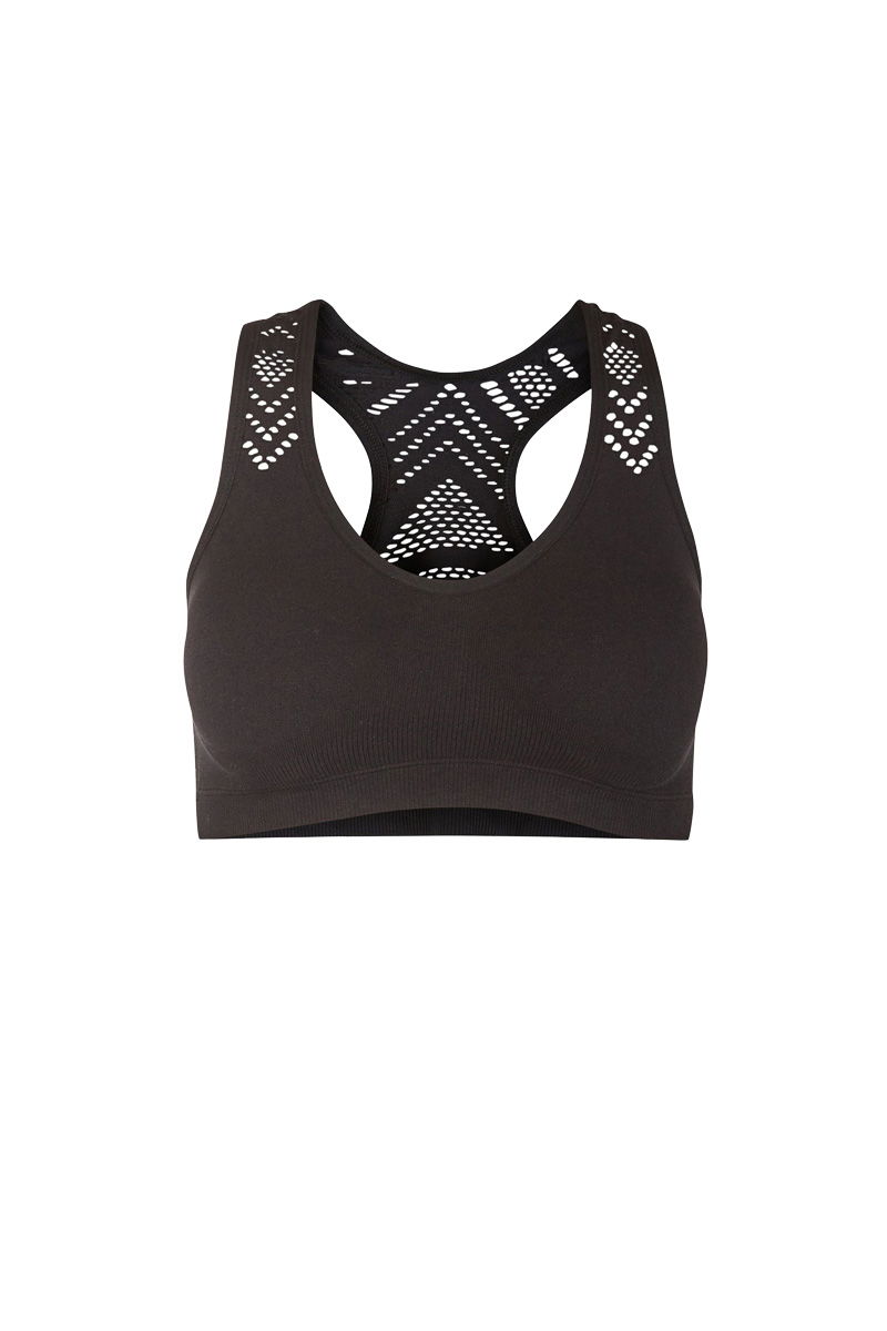 Sport-BH mit Lochmuster von New Look