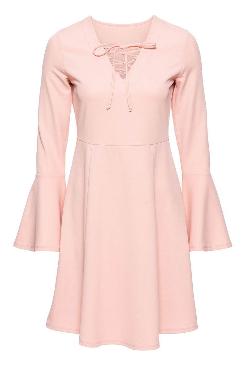 Rosa Kleid mit Schnürungen von Bodyflirt