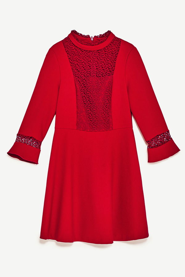 Rotes Abiballkleid von Zara