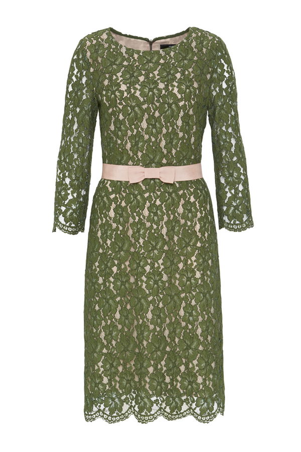Grünes Spitzenkleid von Hallhuber