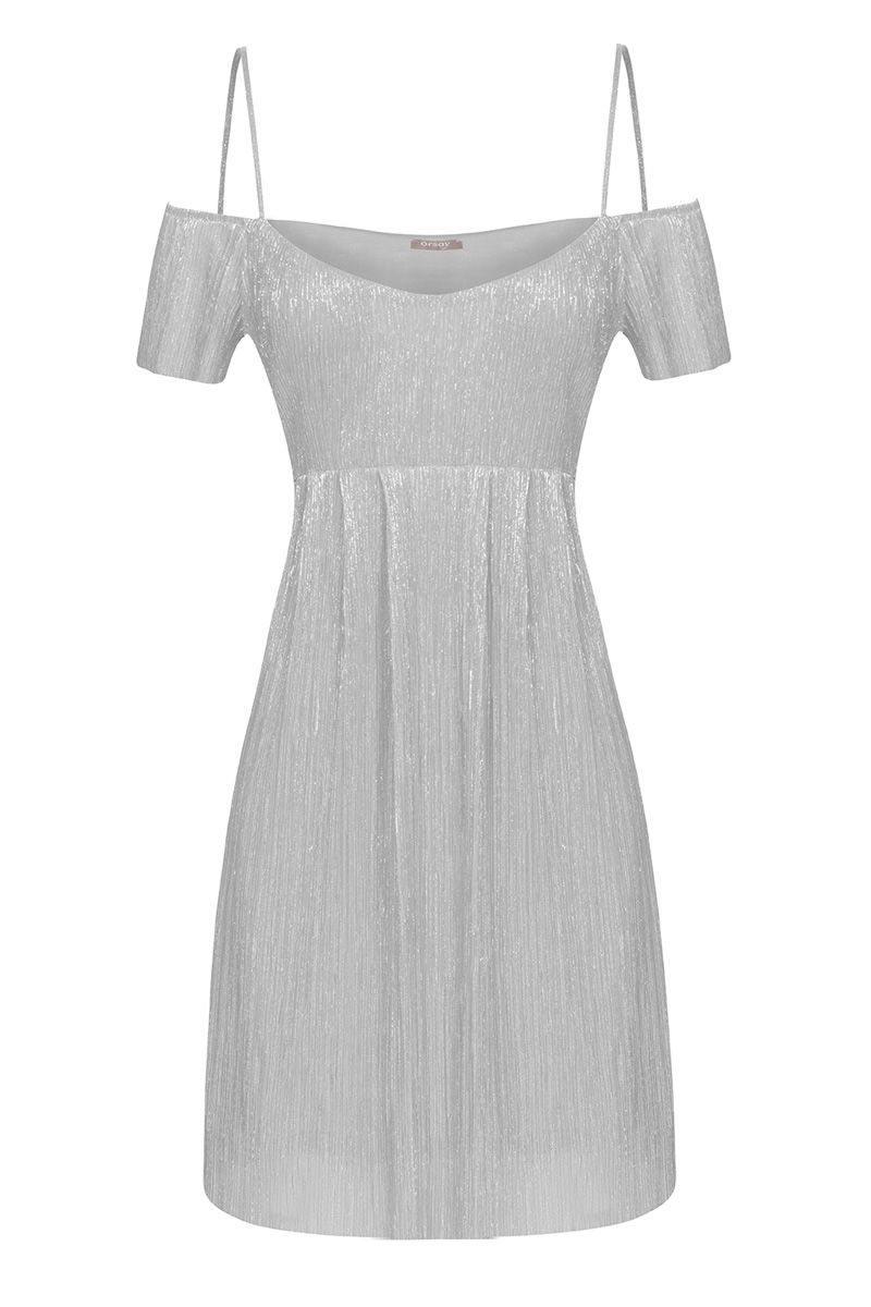 Silbernes Abschlussballkleid von Orsay
