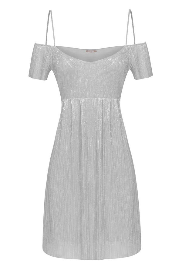 Silbernes Abschlussballkleid von Orsay
