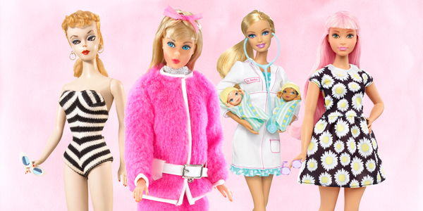 Barbie im Laufe der Zeit