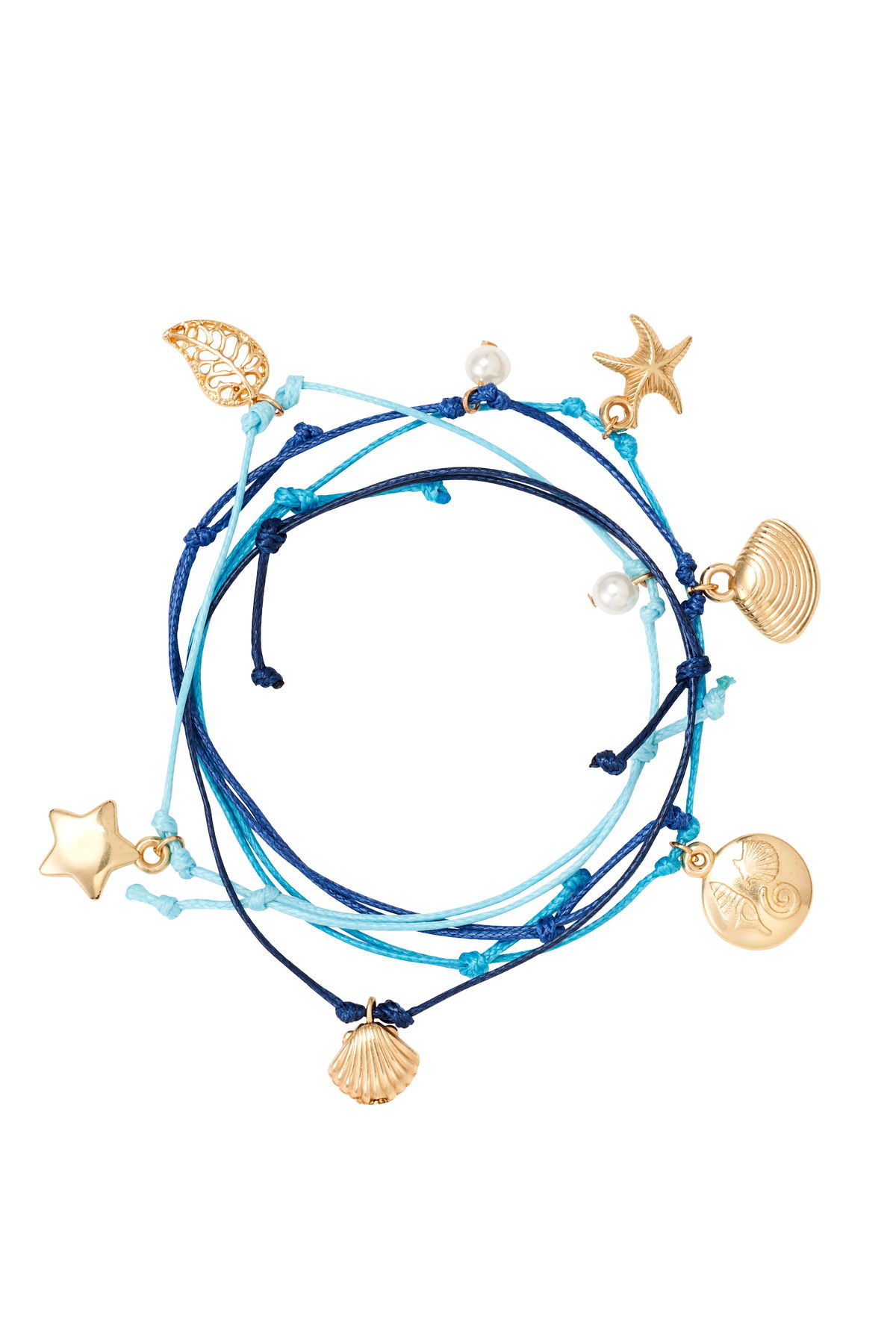 Armband-Set mit Muscheln und Seesternen von NKD