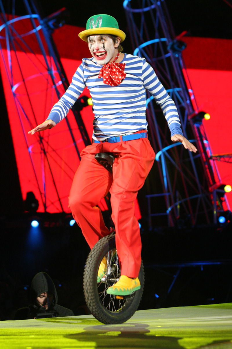 Mark Owen im Clown-Outfit