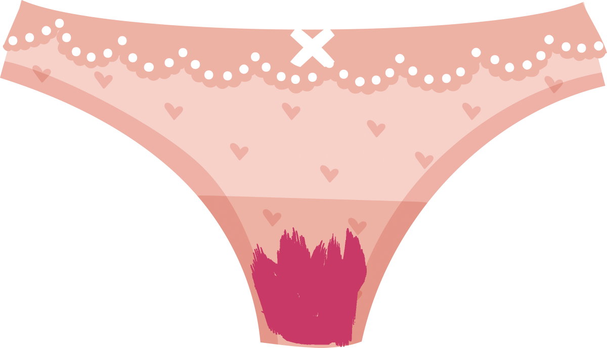 menstruationsblut-pink