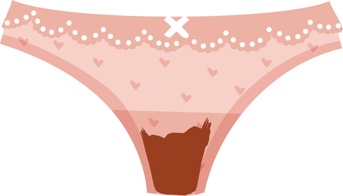 menstruationsblut-braun