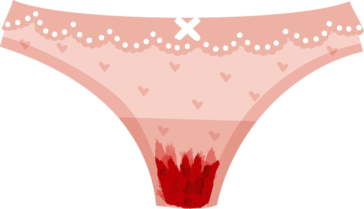 menstruationsblut-klümpchen