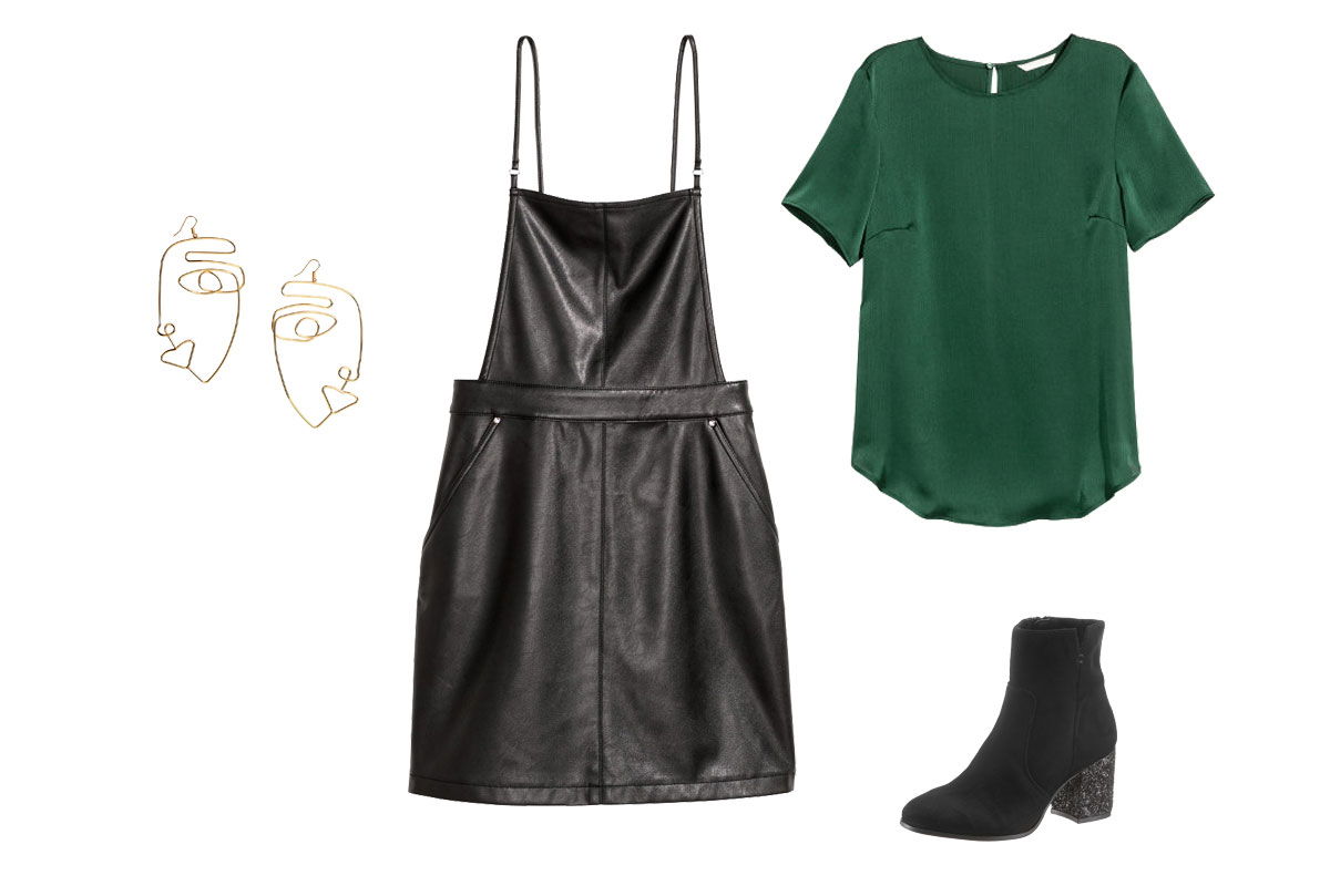 Cooler Latzrock zur Bluse