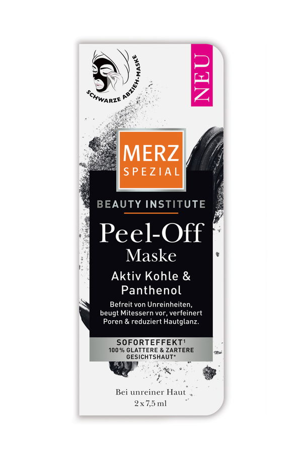 Peel-Off Maske mit Aktiv-Kohle und Panthenol von Merz Spezial