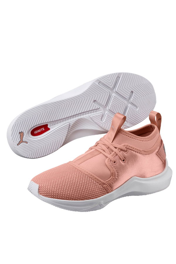 Rosa Satin-Sneakers von Puma