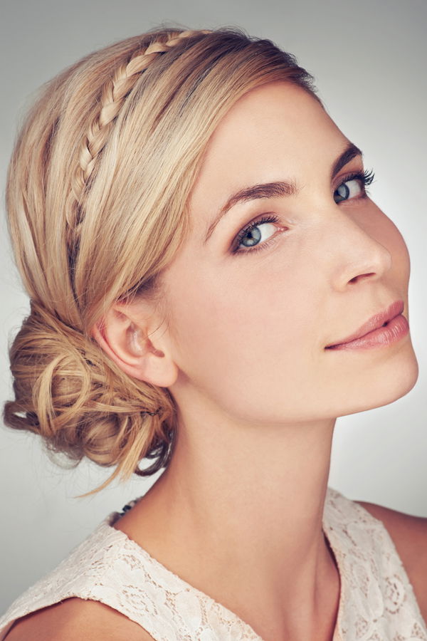 Konfirmationsfrisuren mit Chignon