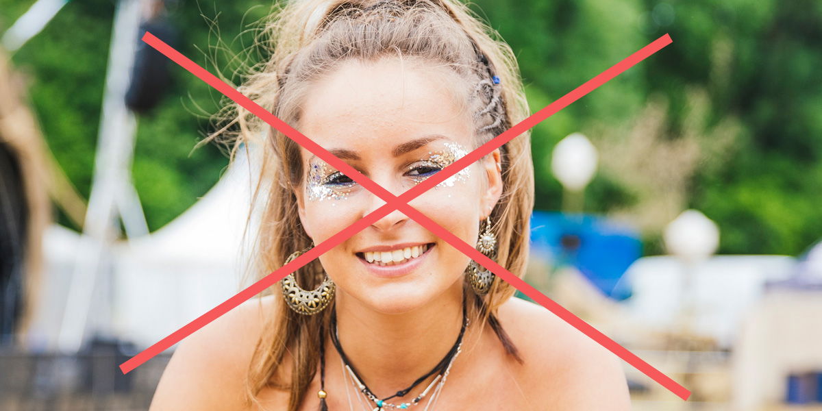Der Glitzer-Po als neuer Festival-Trend für den Sommer