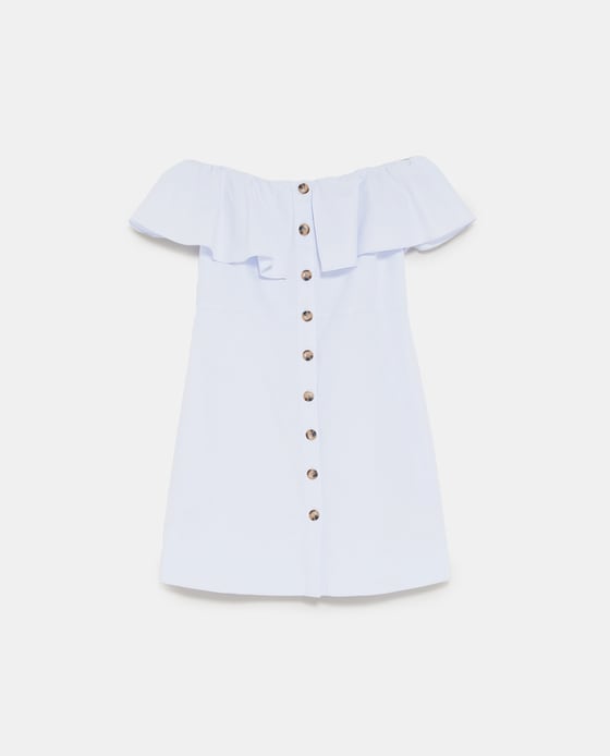 Kurzes Volantkleid von Zara