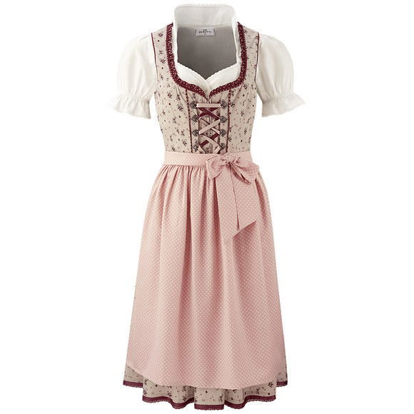 Blassrosa Dirndl mit Pünktchen