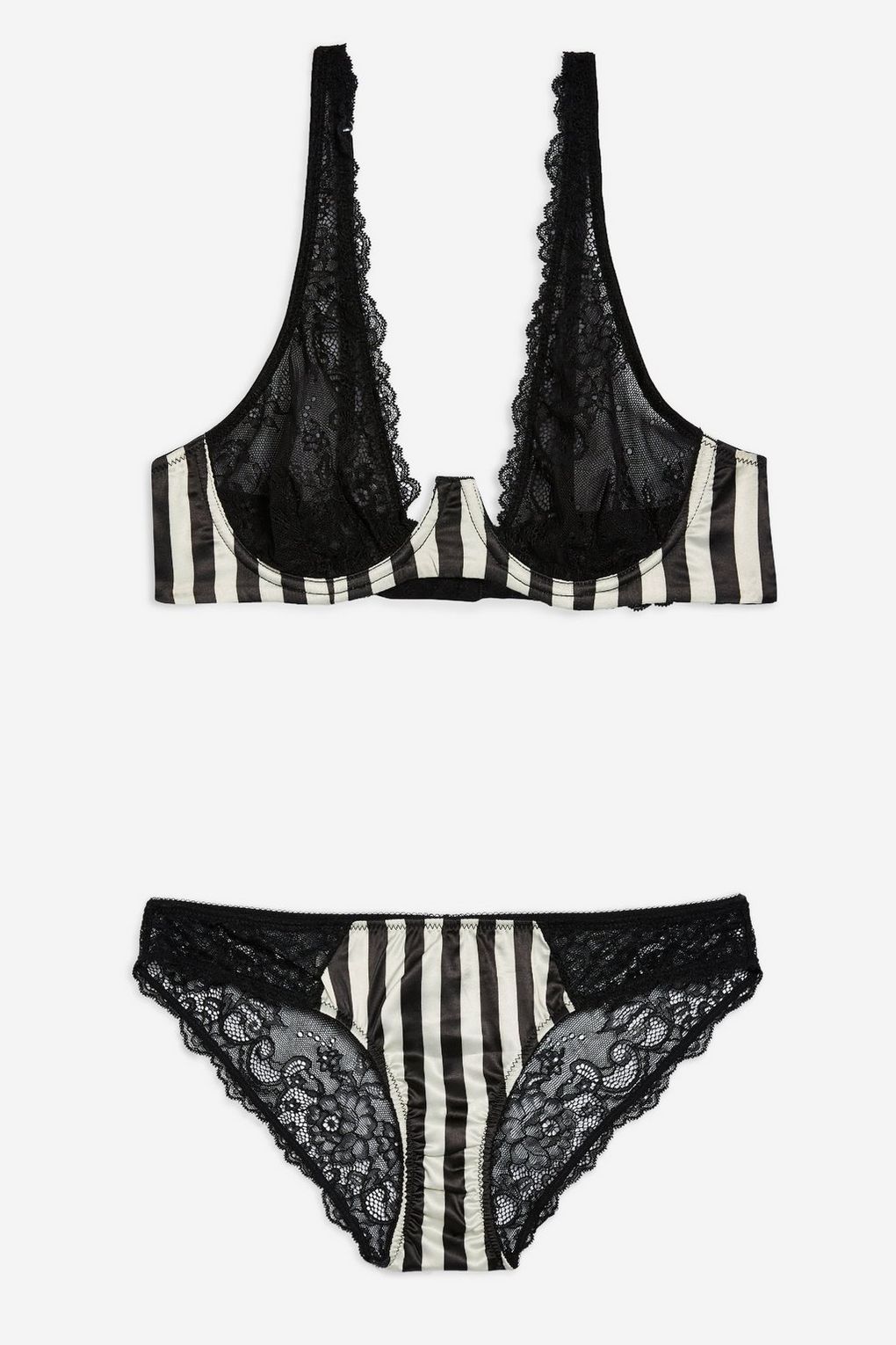 Gestreifte Unterwäsche von Topshop.com