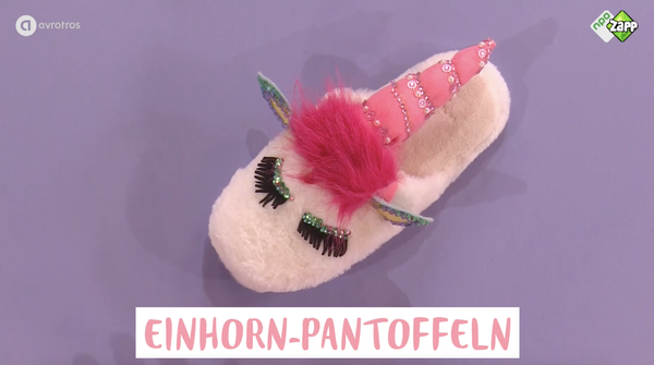 Einhorn-Puschen: So kreierst Du die bequemen Pantoffeln!
