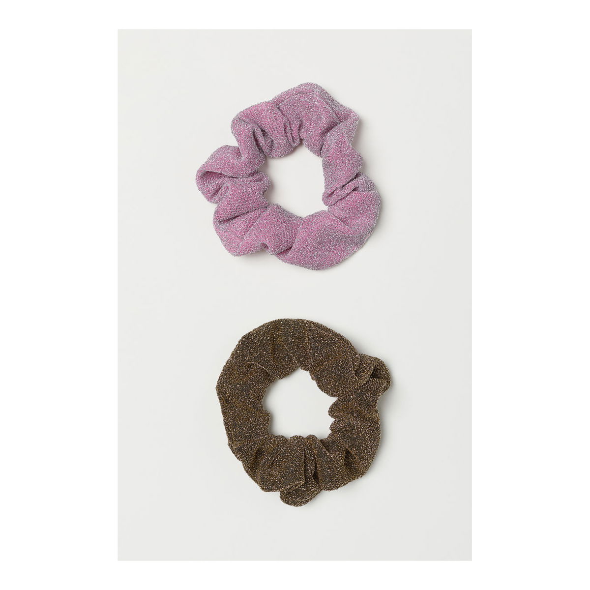 Glitzer-Scrunchies von H&M