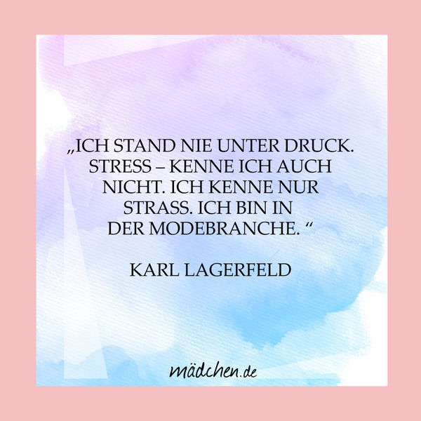 Karl über Stress